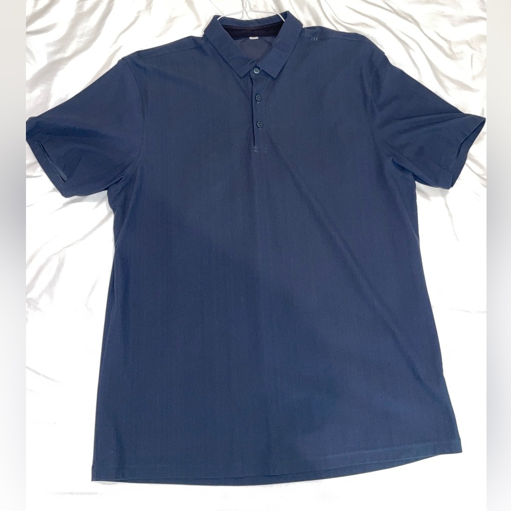 L Navy Blue Lululemon Polo
